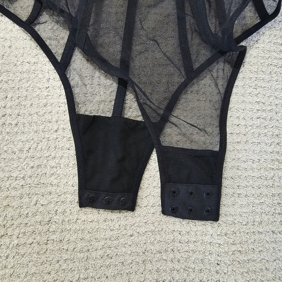 NWT ZARA Sheer Mesh Strappy Bodysuit – Size M - Picture 7 of 15